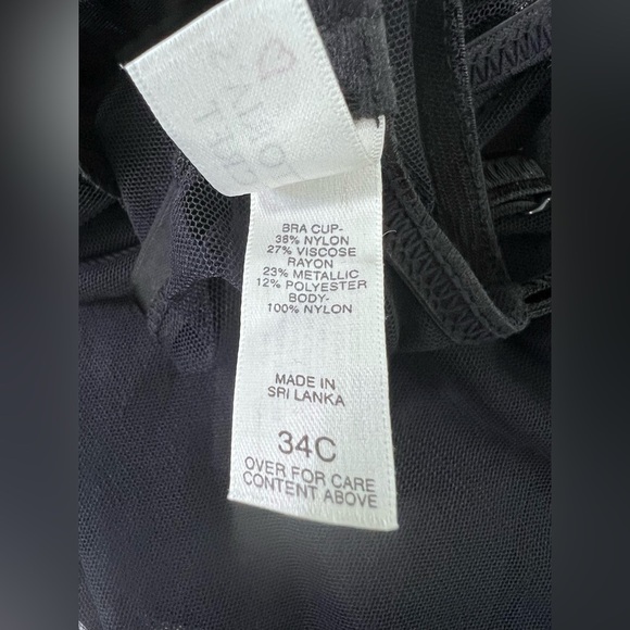 Victoria's Secret‎ Nightgown 34C  Women's Short Sexy Sheer Negligee Black - Picture 8 of 10